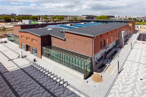 This picture shows building one, the historical building of the new Campus Derendorf of Hochschule Düsseldorf. This building includes the University Library and the Campus IT.